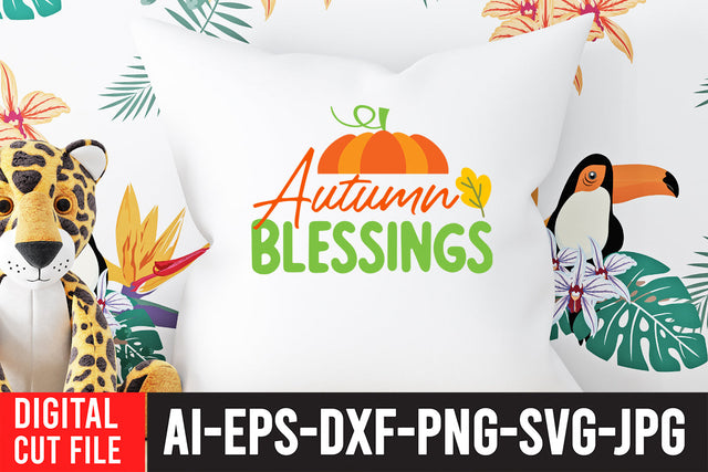 Autumn Blessings SVG Design SVG BlackCatsMedia 