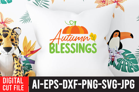 Autumn Blessings SVG Design SVG BlackCatsMedia 