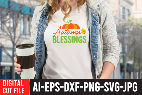 Autumn Blessings SVG Design SVG BlackCatsMedia 