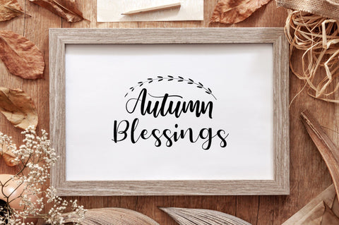 Autumn Blessings SVG Design SVG futivesvg 