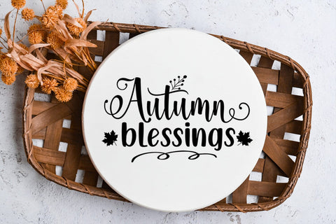 Autumn Blessings SVG I Fall Door Sign SVG I Fall SVG I PNG SVG Happy Printables Club 