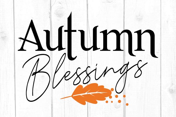 Autumn Blessings Svg SVG cricutfilesmg 