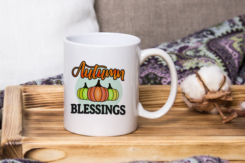 Autumn Blessings, Thanksgiving Sublimation PNG SVG futivesvg 