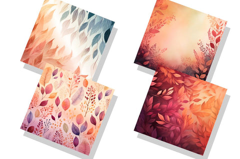 Autumn Boho Ombre backgrounds bundle Sublimation Regulrcrative 