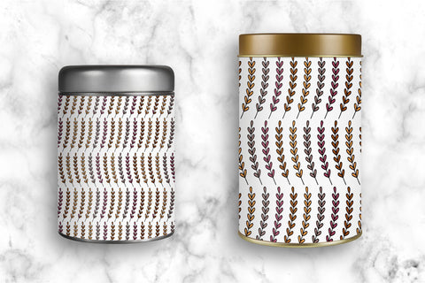 Autumn branches with leaves. Fall seamless pattern Digital Pattern KatineArt 