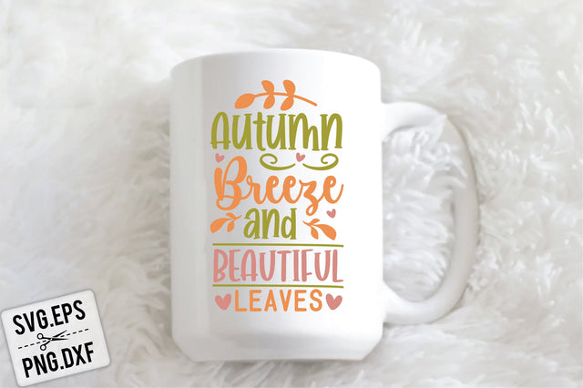 Autumn Breeze And Beautiful Leaves SVG Creativeart88 