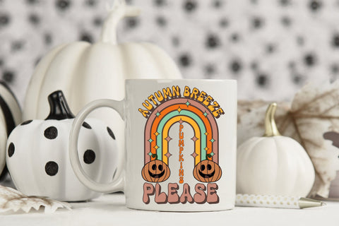 Autumn Breeze Pumpkins Please - Retro Fall PNG Sublimation CraftLabSVG 