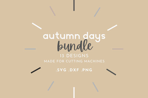 Autumn Bundle - 13 SVG Cut Files SVG Lettershapes 
