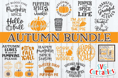 Autumn Bundle SVG Svg Cuttables