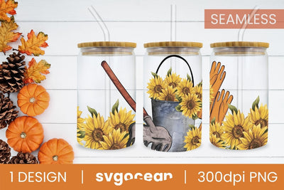 Autumn Can Glass Wrap For Libbey Glass Sublimation SvgOcean 