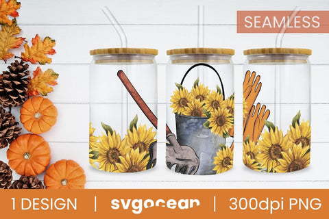 Autumn Can Glass Wrap For Libbey Glass Sublimation SvgOcean 