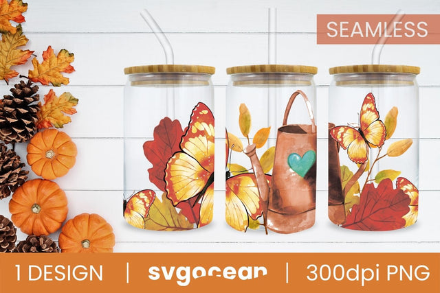 Autumn Can Glass Wrap Sublimation Sublimation SvgOcean 