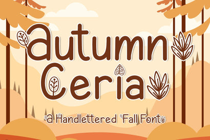 Autumn Ceria Font AEN Creative Store 