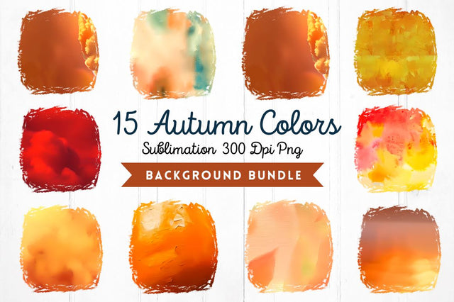 Autumn Color Splashes Sublimation Background bundle Sublimation Regulrcrative 