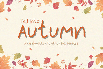 Autumn - Cute Handwritten Font Font ChiraaDesign 