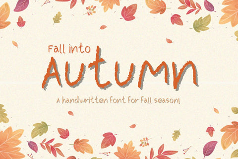 Autumn - Cute Handwritten Font Font ChiraaDesign 