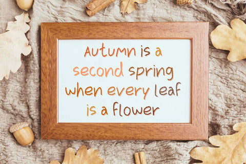 Autumn - Cute Handwritten Font Font ChiraaDesign 