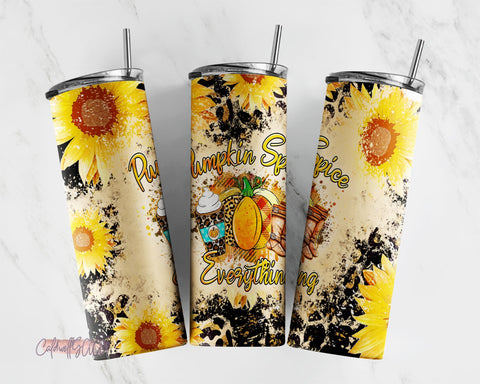 Autumn Design, Halloween 20 oz Skinny Tumbler Pumpkin Spice Sublimation Design PNG, DIGITAL, Fall Gnomes Tumbler, Cute Funny Design Sublimation CaldwellArt 