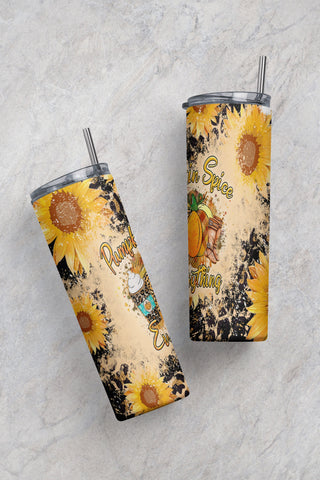 Autumn Design, Halloween 20 oz Skinny Tumbler Pumpkin Spice Sublimation Design PNG, DIGITAL, Fall Gnomes Tumbler, Cute Funny Design Sublimation CaldwellArt 