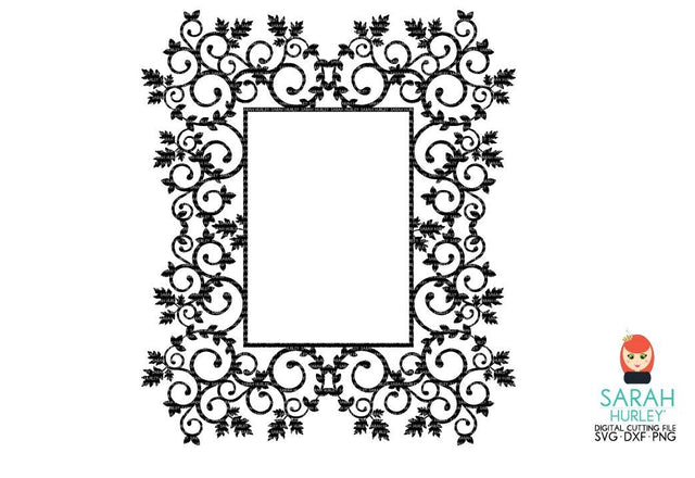 Autumn Flourish Fancy Frame SVG Sarah Hurley 