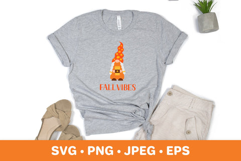 Autumn girl gnome SVG. Fall vibes quote SVG LaBelezoka 