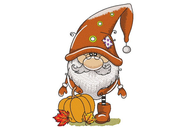 Autumn Gnome Embroidery Design Embroidery/Applique DESIGNS Nino Nadaraia 