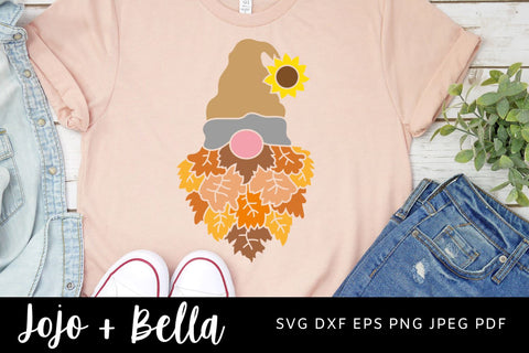 Autumn Gnome SVG, Thanksgiving gnome, Gnome SVg, Gnome svg for Cricut, Gnomes svg, Gnome clipart, Gnome png, Gnome clip art, Garden gnome Svg files for Cricut, Silhouette, Sublimation Designs SVG Jojo&Bella 