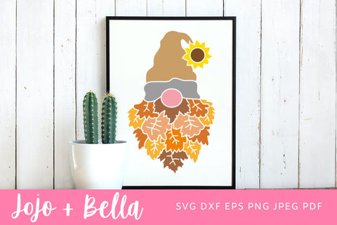 Autumn Gnome SVG, Thanksgiving gnome, Gnome SVg, Gnome svg for Cricut, Gnomes svg, Gnome clipart, Gnome png, Gnome clip art, Garden gnome Svg files for Cricut, Silhouette, Sublimation Designs SVG Jojo&Bella 