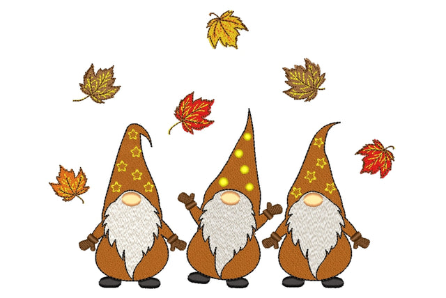 Autumn Gnomes Embroidery Design Embroidery/Applique DESIGNS Nino Nadaraia 