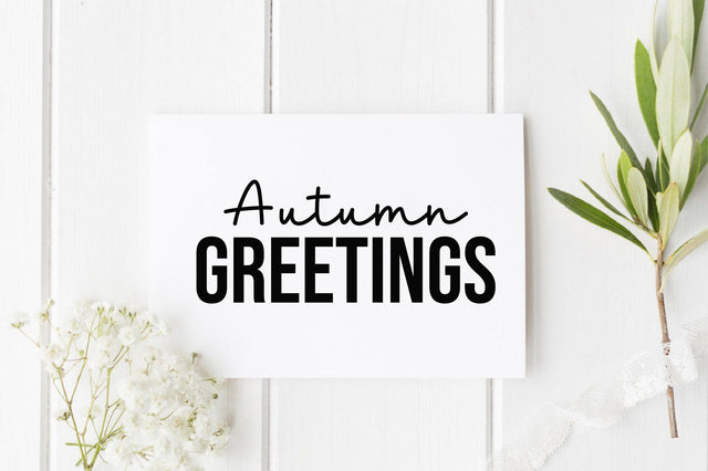 Autumn greetings SVG SVGista 