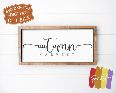 Autumn Harvest SVG Files | Fall Sign Svg | Family Svg | Farmhouse Svg | Commercial Use | Cricut | Silhouette | Digital Cut Files (1095585751) SVG PinkZou 
