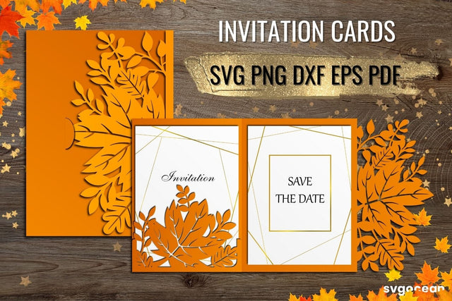 Autumn Invitation SVG | Fall | Autumn | Envelope SVG SvgOcean 