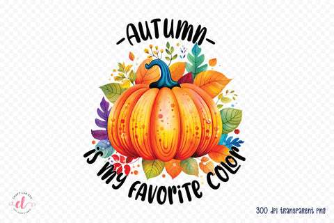 Autumn is My Favorite Color | Fall PNG Sublimation Sublimation CraftLabSVG 