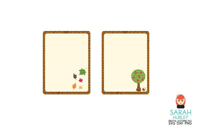 Autumn Journaling Cards SVG Sarah Hurley 