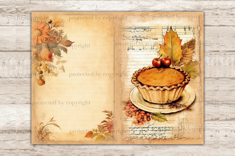 Autumn Junk Journal Pages | Fall Digital Art SVG GlamArtZhanna 
