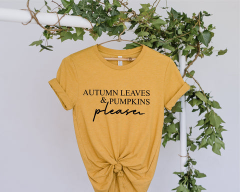 Autumn Leaves and Pumpkins Please svg, Fall svg, Pumpkins svg, Fall svg Files, Fall Vibes svg , Autumn svg, png, dxf eps digital download SVG Fauz 