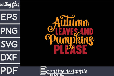 autumn leaves and pumpkins please SVG farhad farhad 