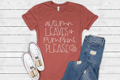 Autumn Leaves and Pumpkins Please SVG Morgan Day Designs 