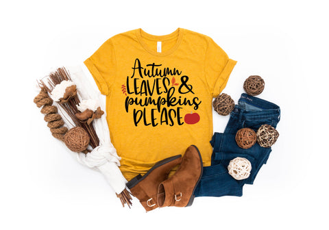 Autumn Leaves and Pumpkins Please SVG Pickled Thistle Creative 