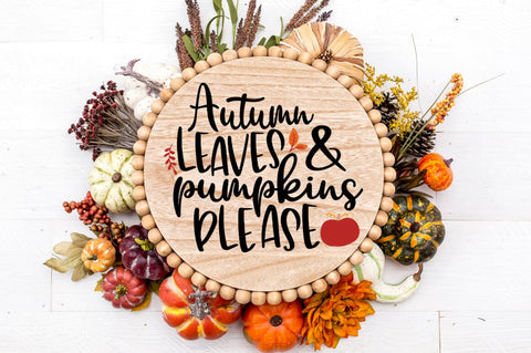 Autumn Leaves and Pumpkins Please SVG Pickled Thistle Creative 