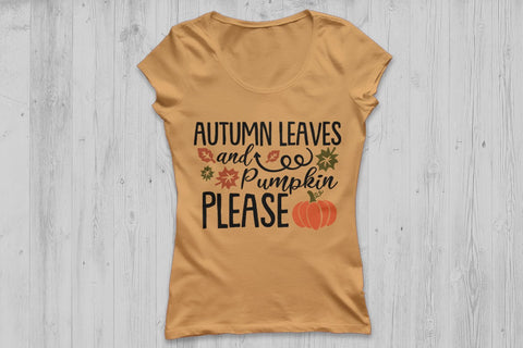 Autumn Leaves and Pumpkins Please| Thanksgiving SVG Cutting Files SVG CosmosFineArt 