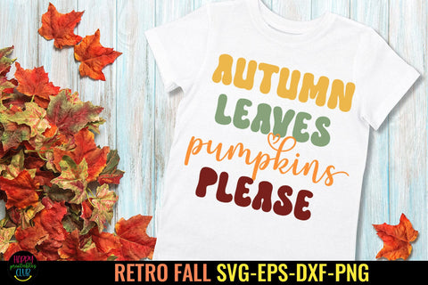 Autumn Leaves I Retro Fall SVG I Autumn SVG I Fall SVG SVG Happy Printables Club 