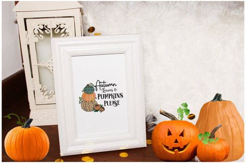 Autumn Leaves Pumpkins Please Sublimation Sublimation Jagonath Roy 