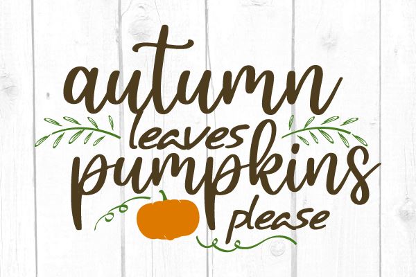 Autumn Leaves Pumpkins Please Svg SVG cricutfilesmg 