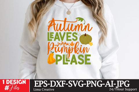 Autumn Leaves Pupkin Please SVG Cute File SVG Insomnia Std 