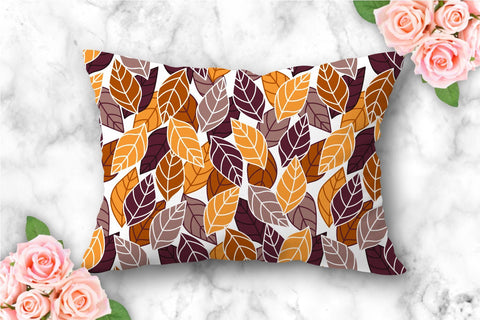 Autumn leaves seamless pattern. Fall digital paper Digital Pattern KatineArt 