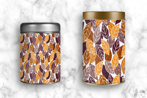 Autumn leaves seamless pattern. Fall digital paper Digital Pattern KatineArt 