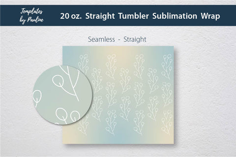 Autumn Leaves Sublimation Tumbler Wrap PNG Sublimation Templates by Pauline 