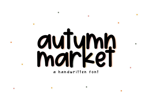 Autumn Market - Handwritten Font Font KA Designs 
