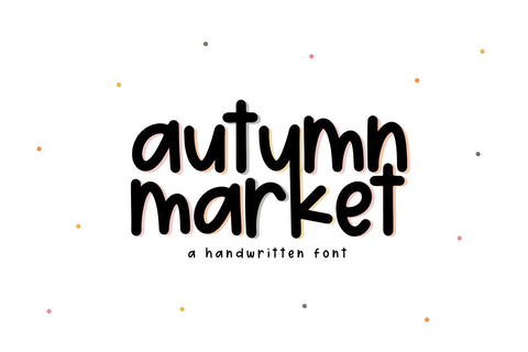 Autumn Market - Handwritten Font Font KA Designs 